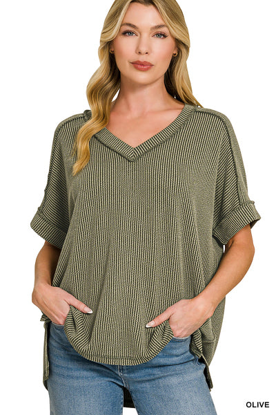 Raised Ribbed Tee
