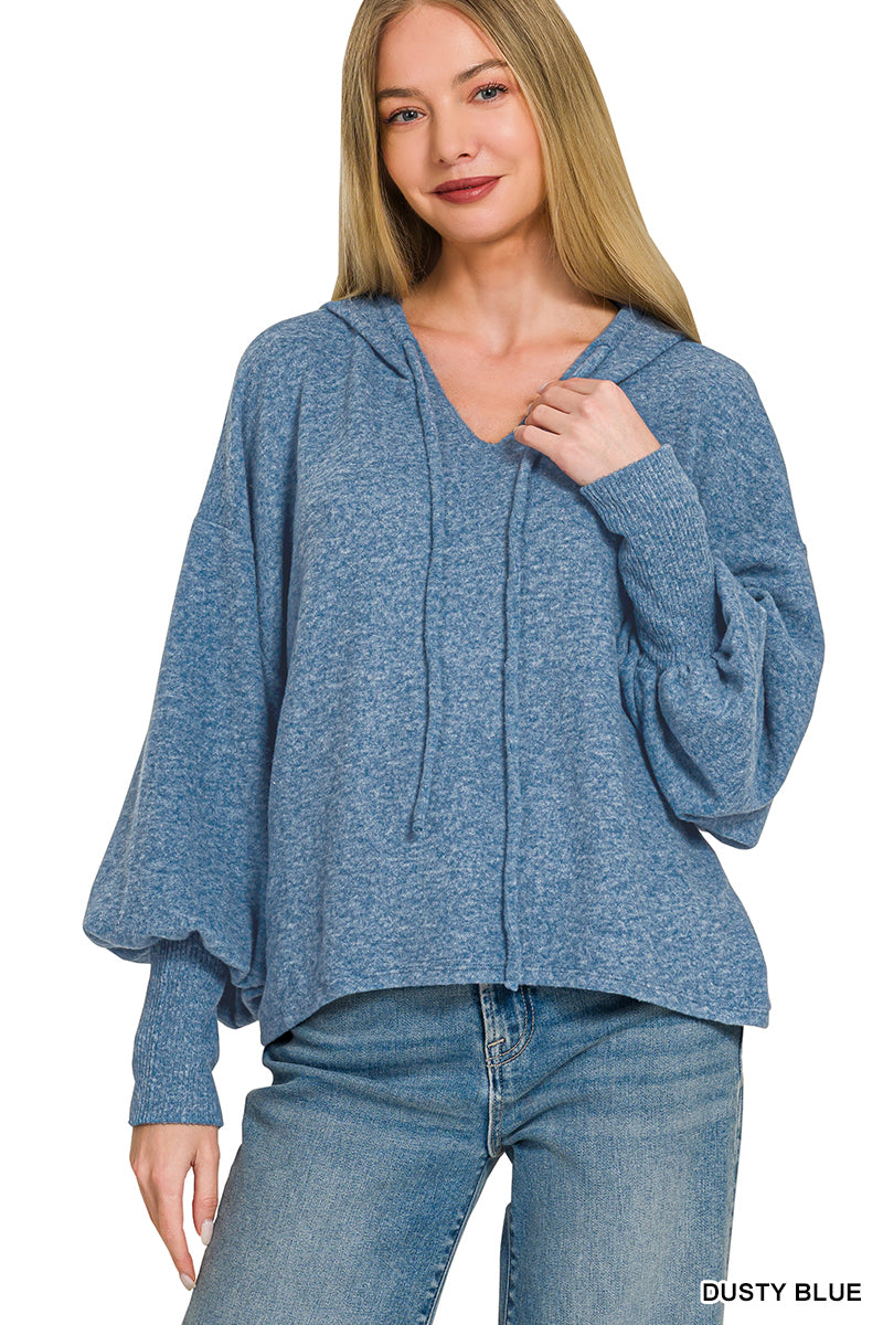 Hacci Crop Hoodie