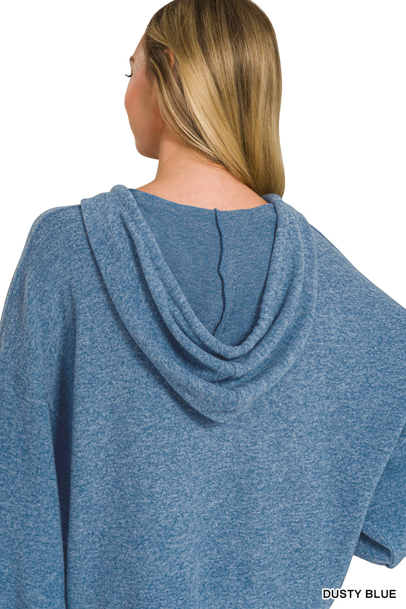 Hacci Crop Hoodie