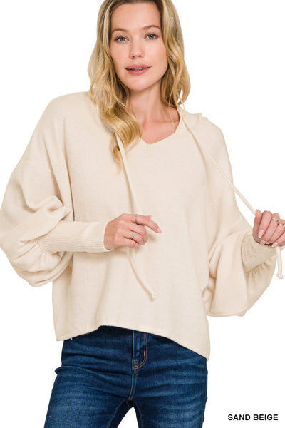 Softee Balloon Sleeve Sweater