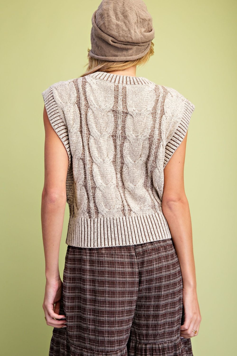 Cable Knit Vest
