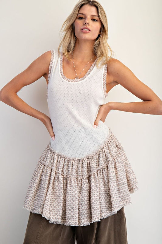 Ruffle Bottom Tunic