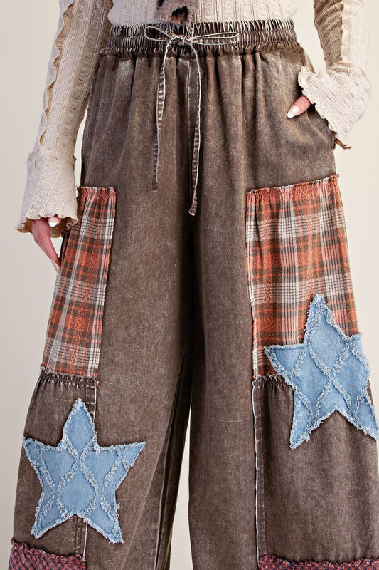 Mixed Print Pants