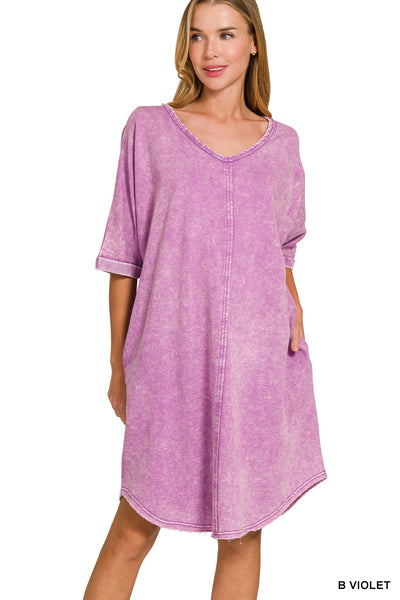 French Terry T Shirt Dress