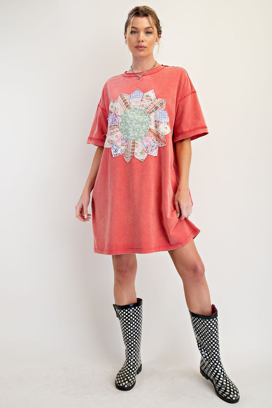 Boho Patched Dress