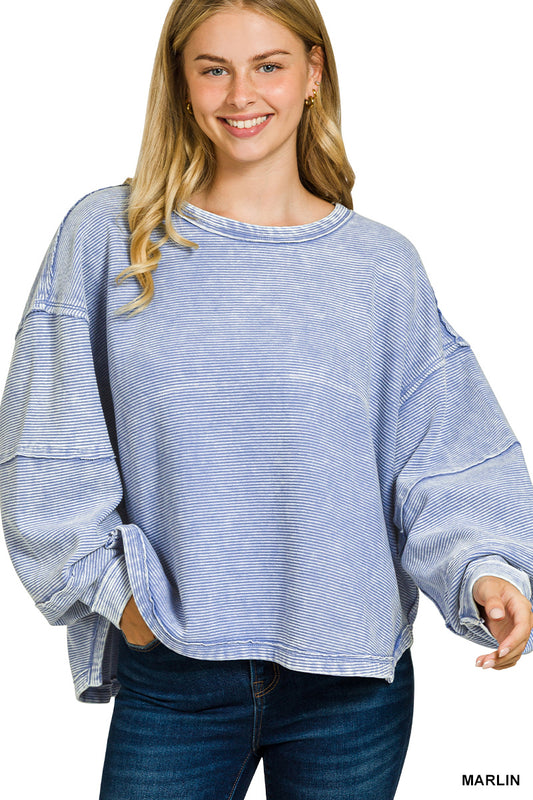 Double Ribbed Pullover