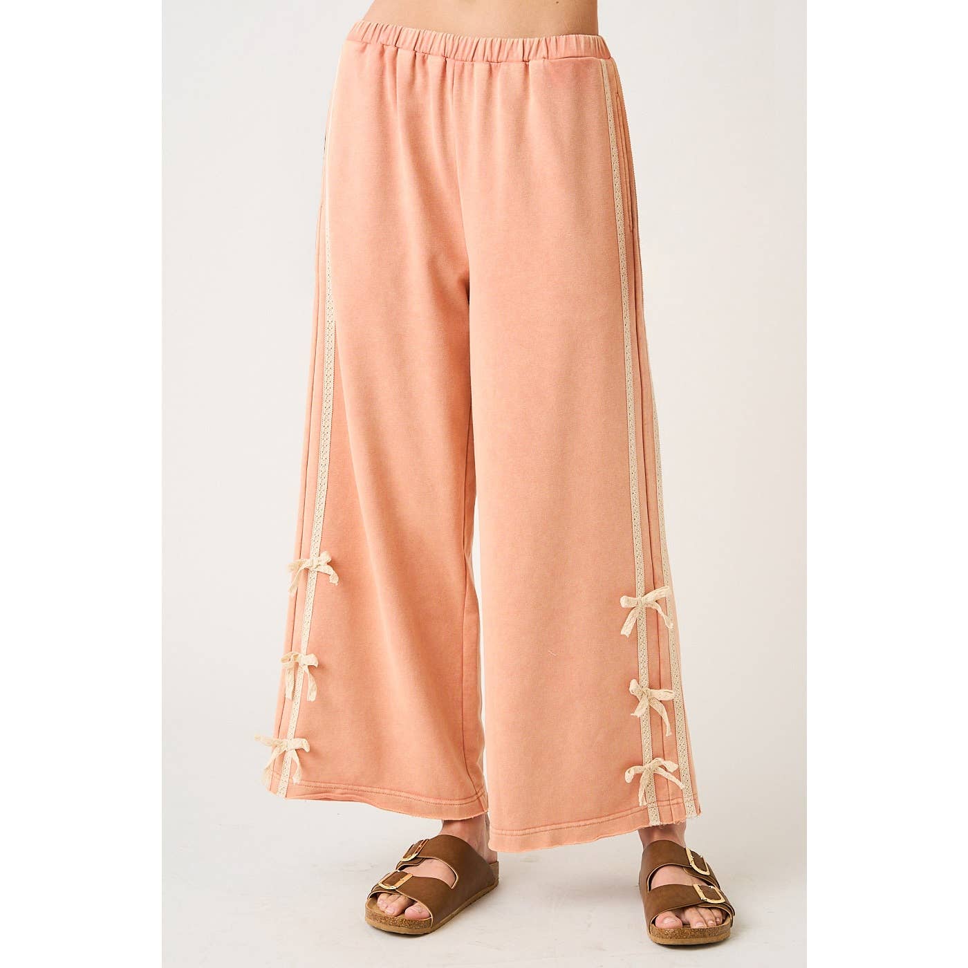 Side Stripe Bow Pants