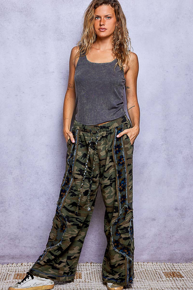 POL: Camo Patch Pants