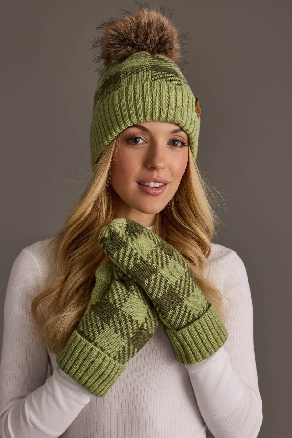 Green Plaid Hat