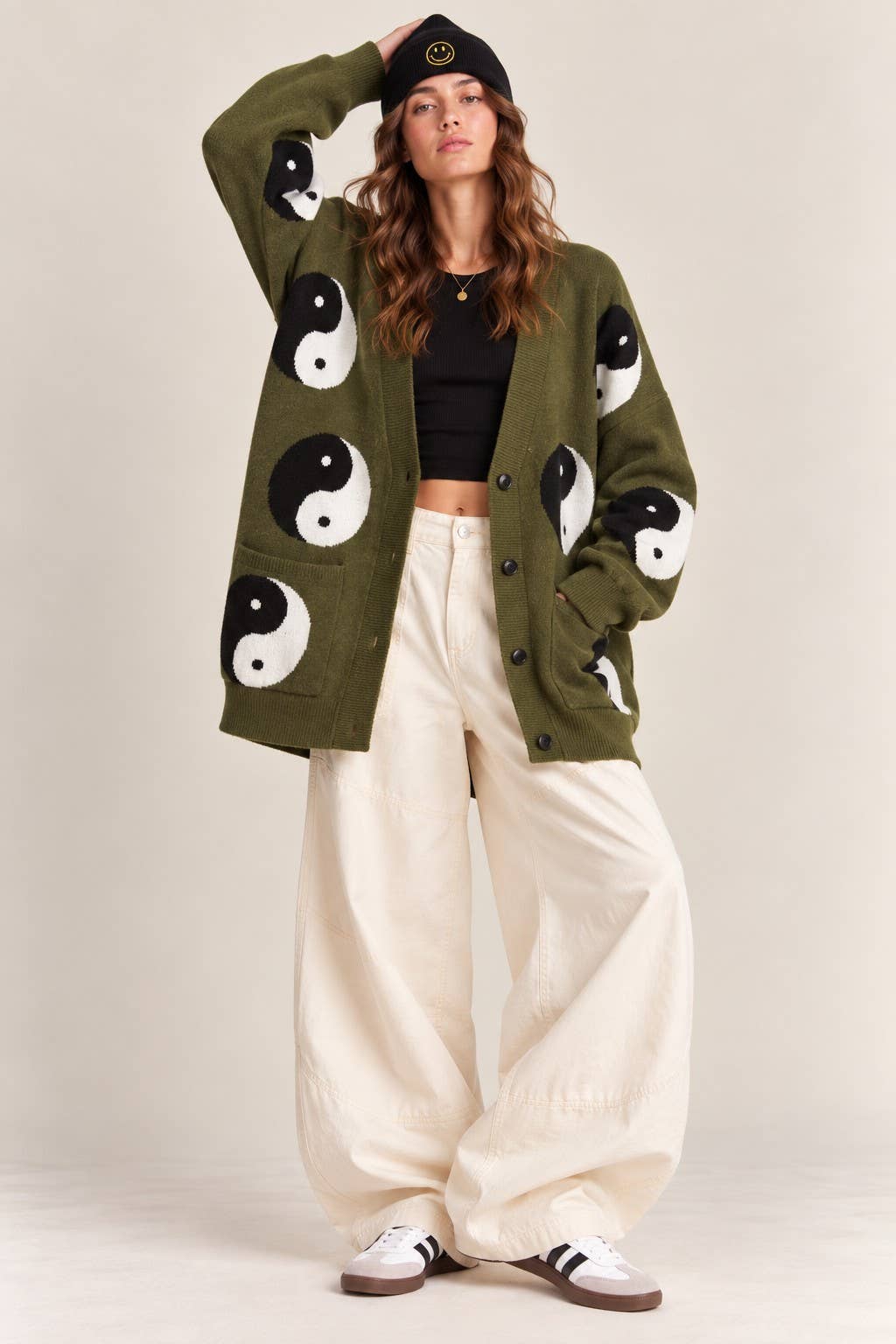 OVERSIZED YIN YANG CARDIGAN