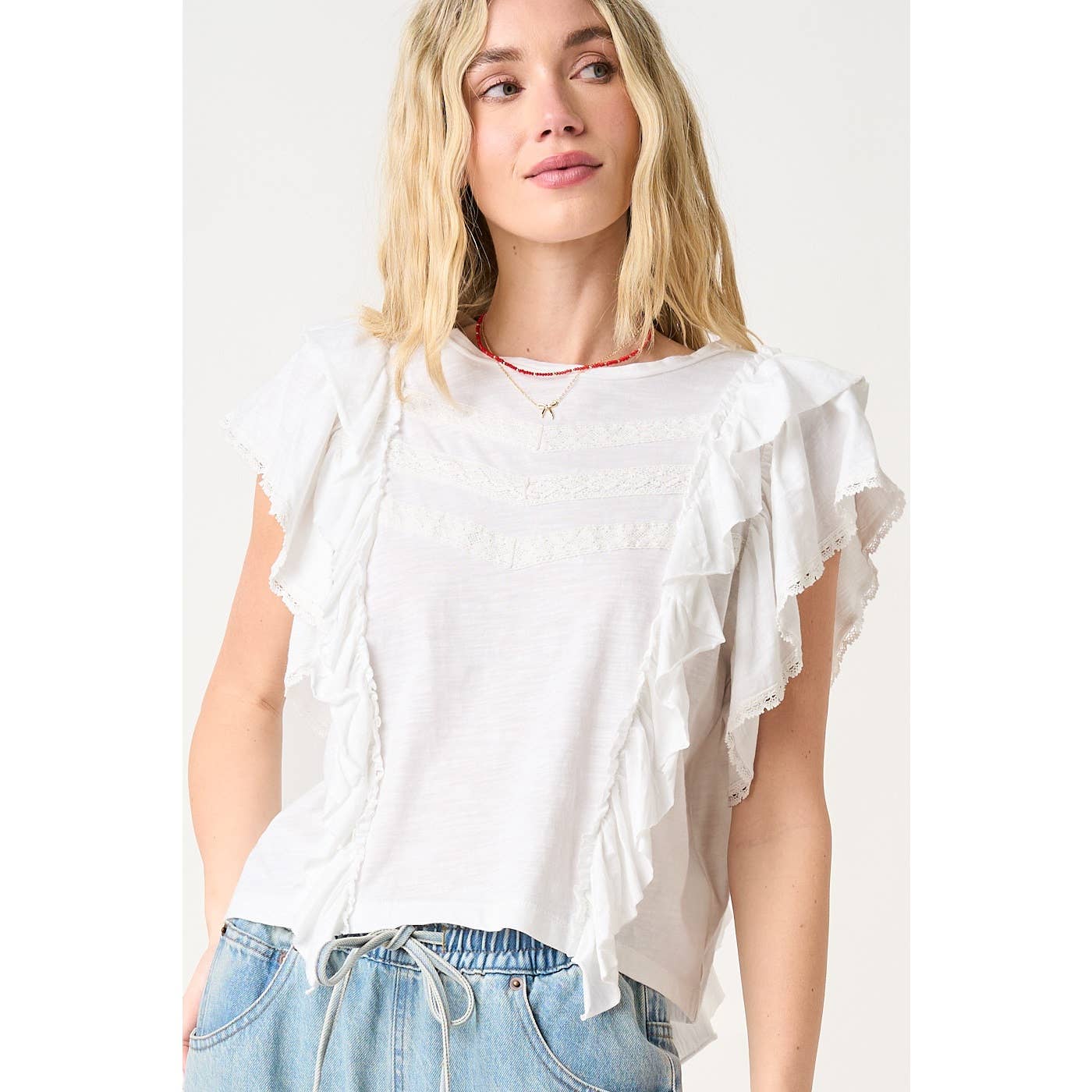 RUFFLED UP TOP