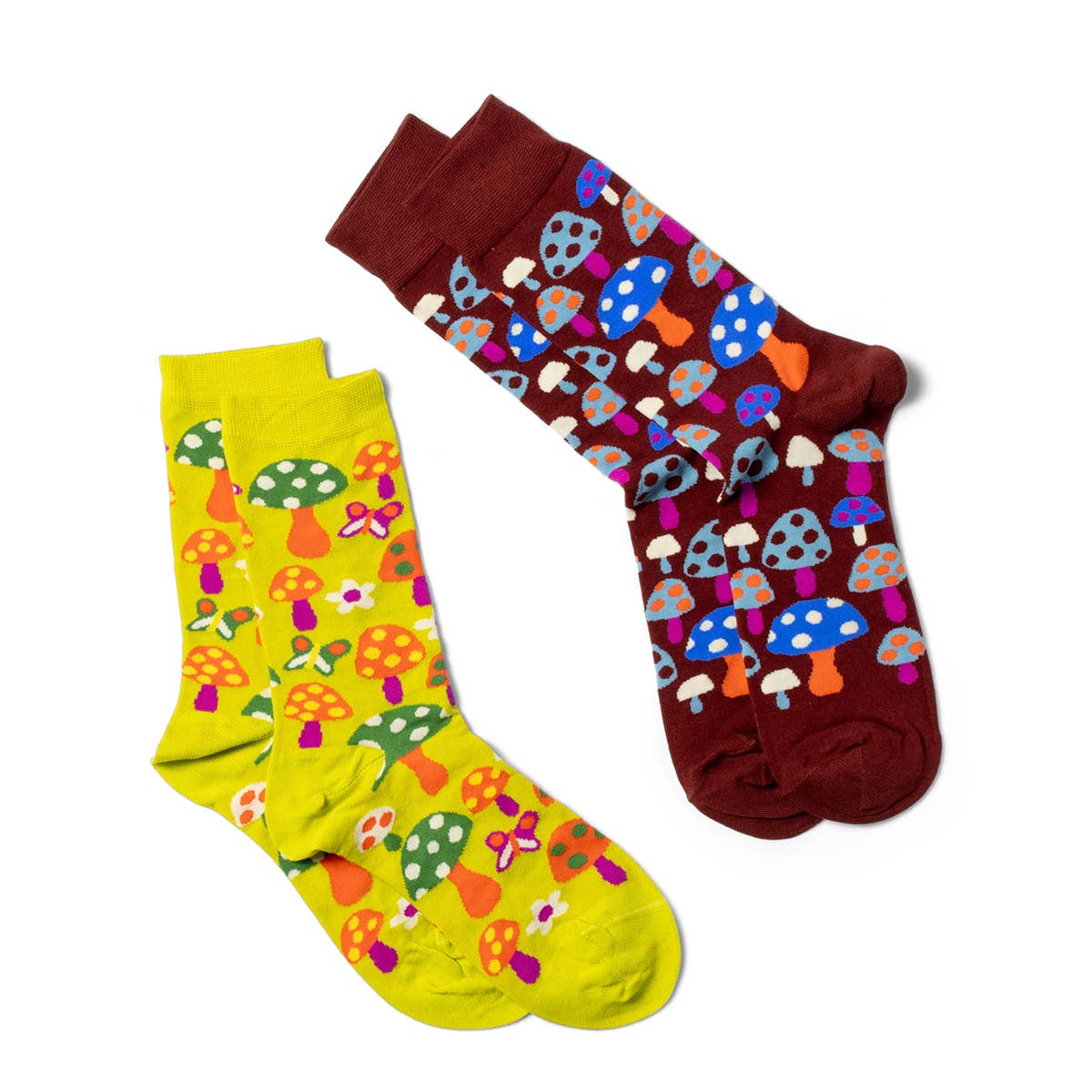 Mushroom Butterfly Socks