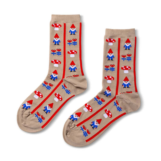 Gnome Mushroom Socks