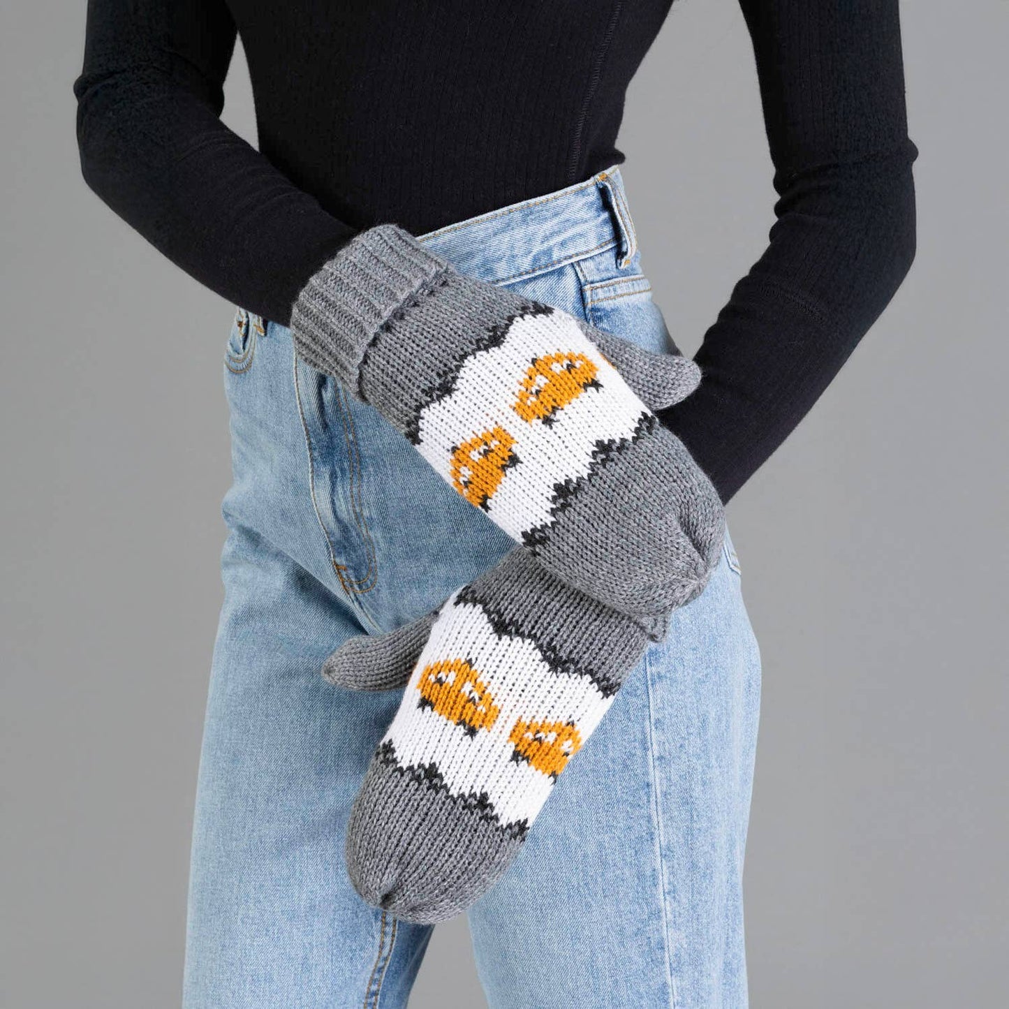 Gray Fox Mittens