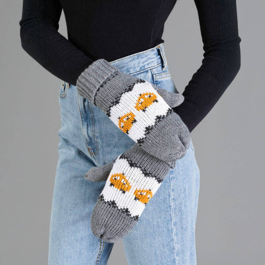 Gray Fox Mittens