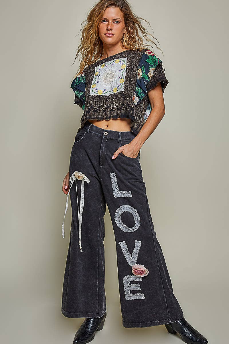 Love Lace Knit Pants