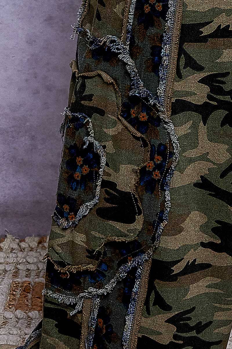 POL: Camo Patch Pants