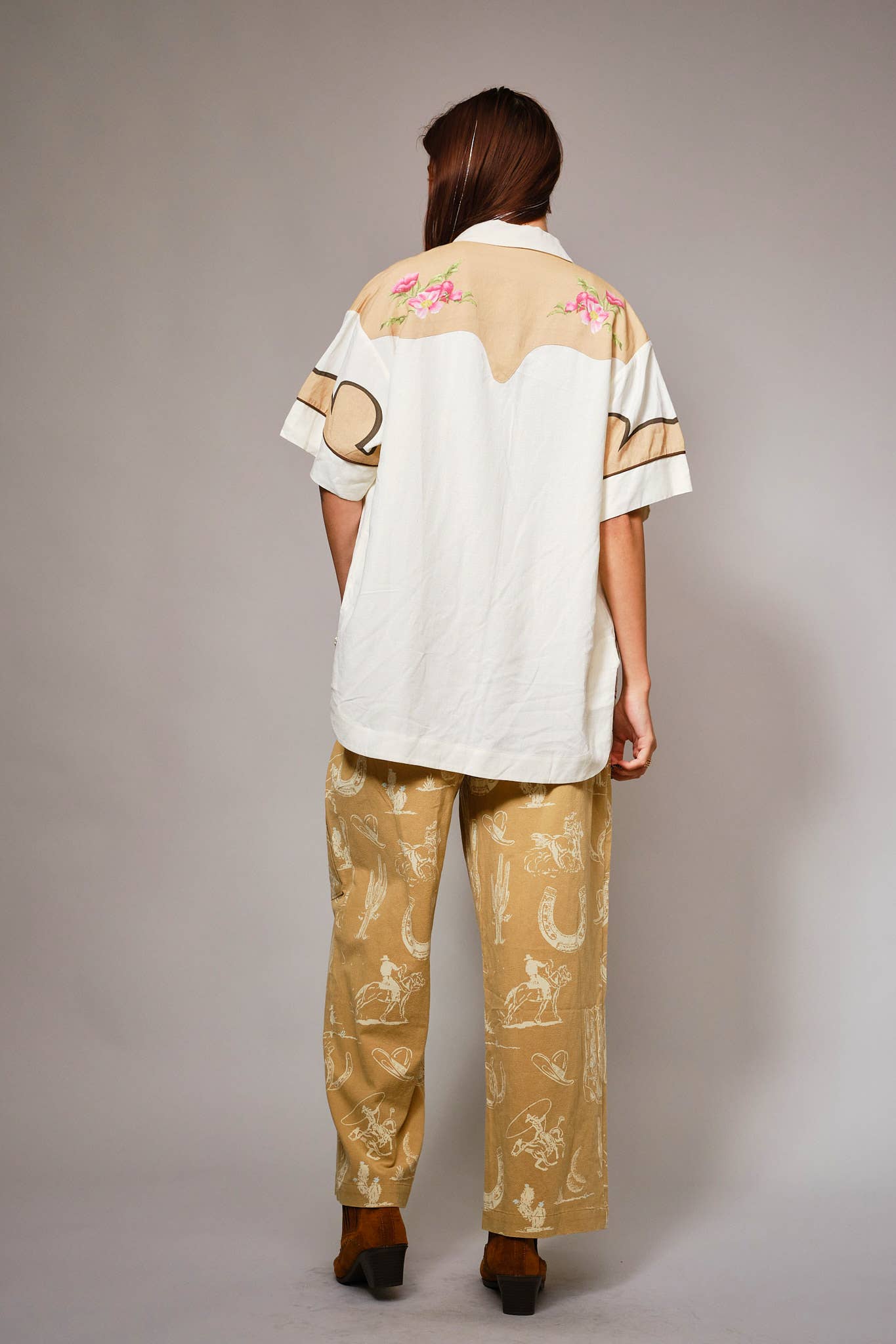 Western Printed Pants