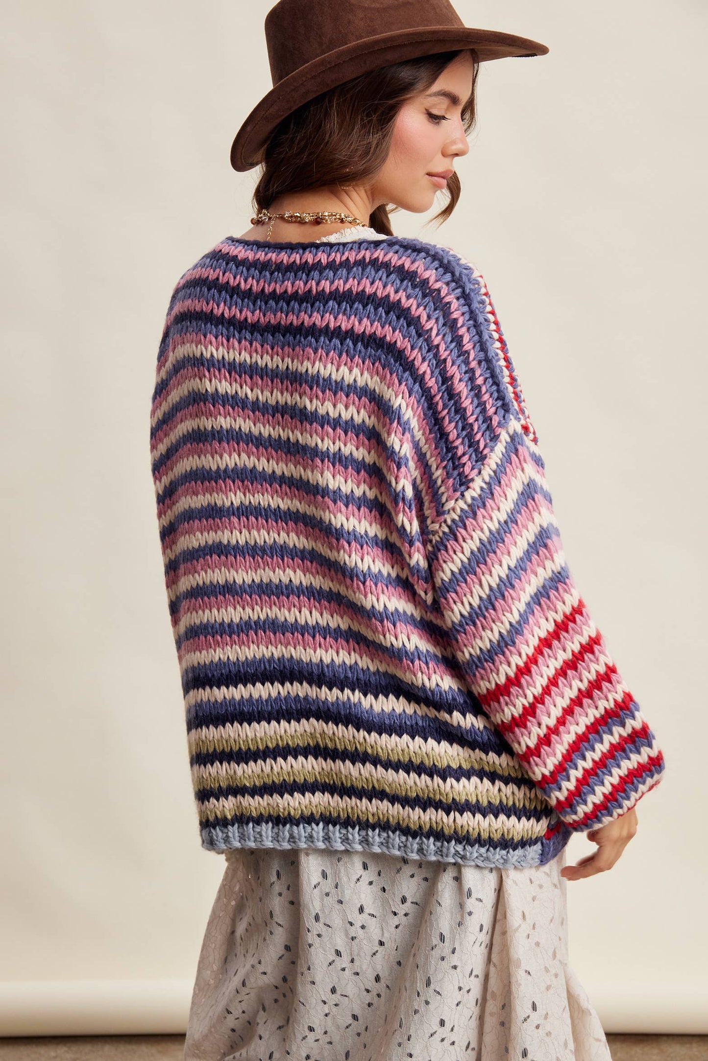Happy Day Striped Cardi