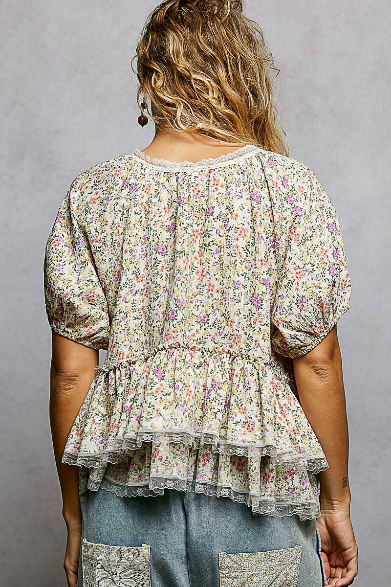 POL: Ruffle Detail Top
