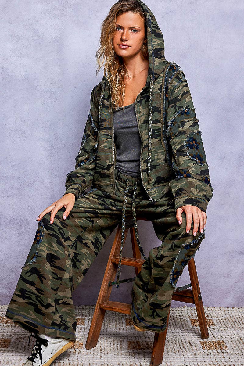 POL: Camo Patch Pants