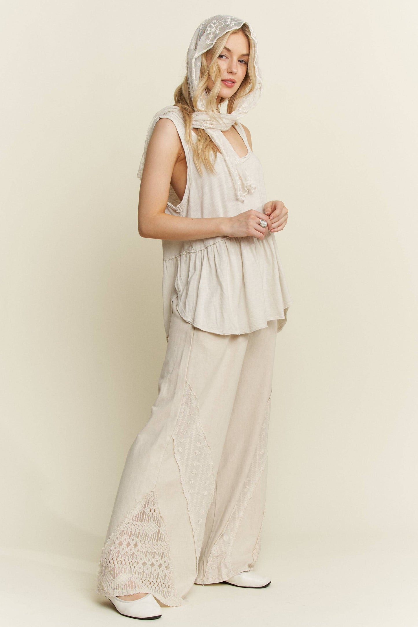 Washed Babydoll Tank