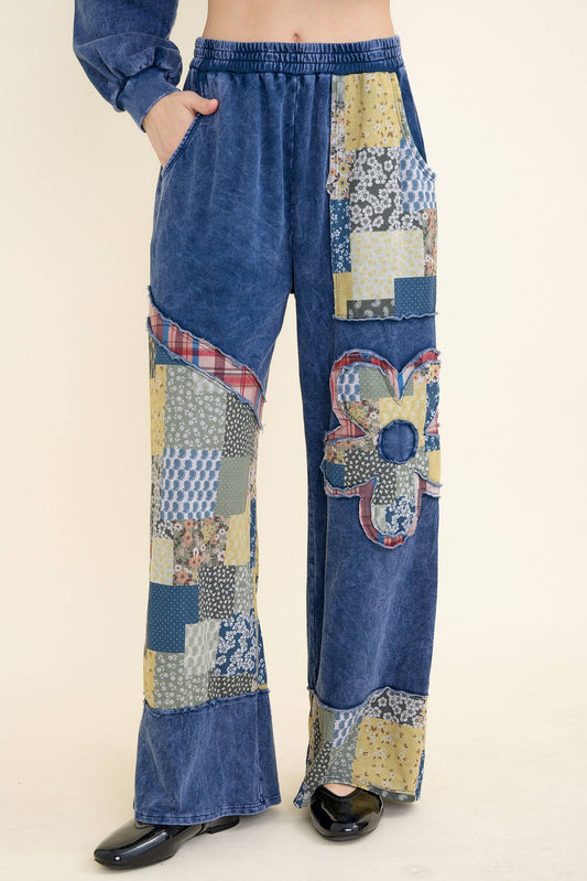 Washed Daisy Pants