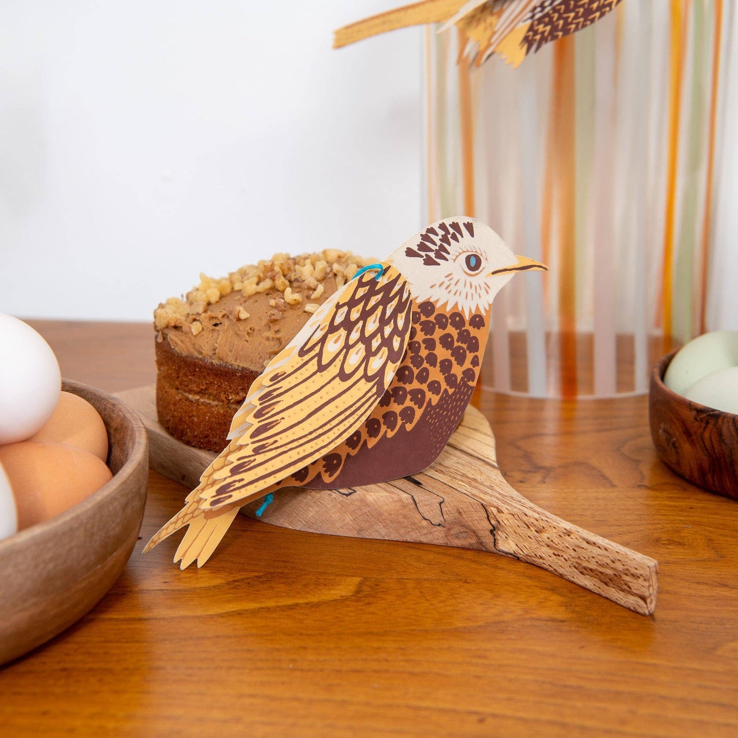 PAPER BIRD ORNAMENTS