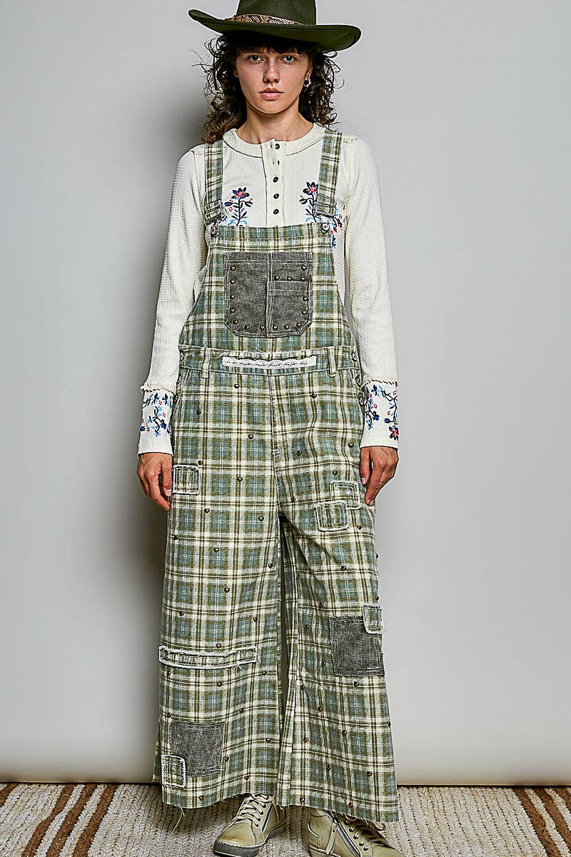 POL: Heart Stud  Overalls