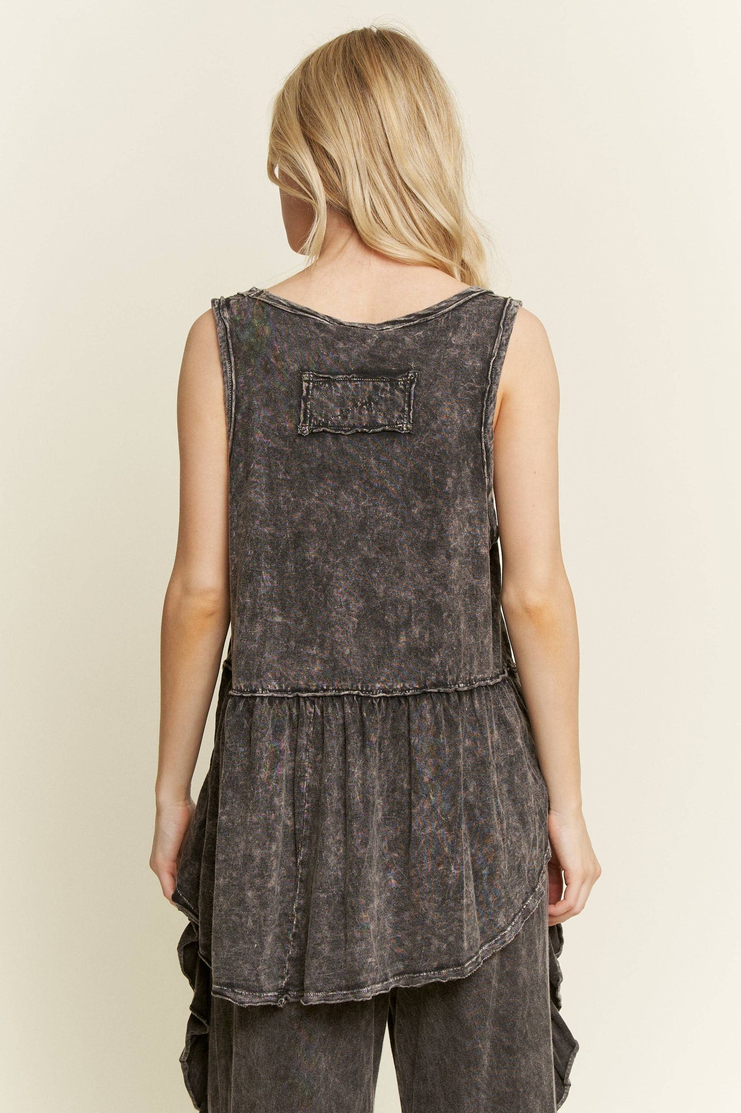 Washed Babydoll Tank