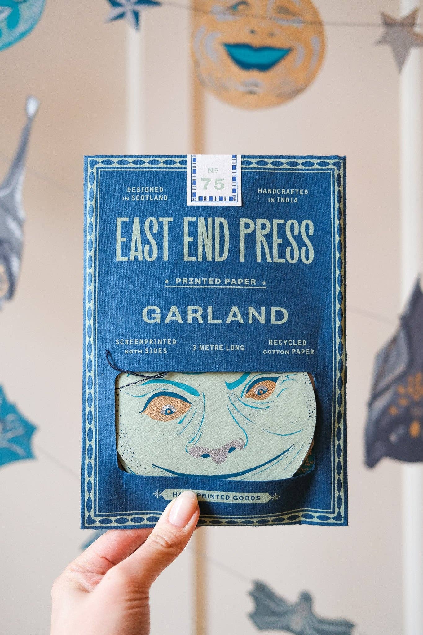 MAN ON THE MOON SEWN GARLAND