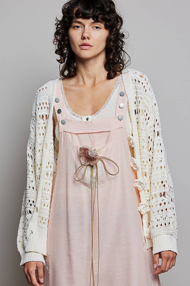 Pol: Flower Button Cardi