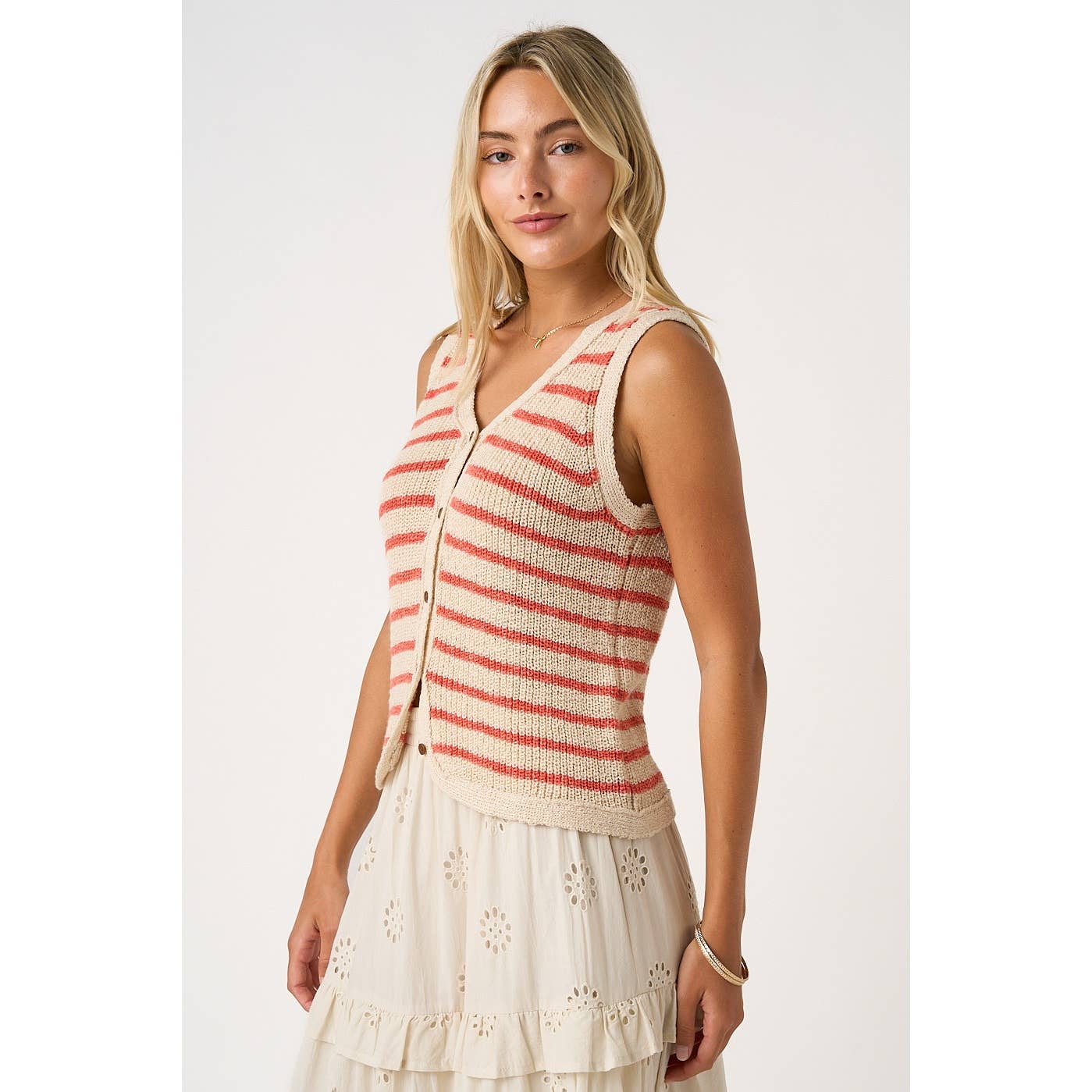 STRIPED SWEATER VEST