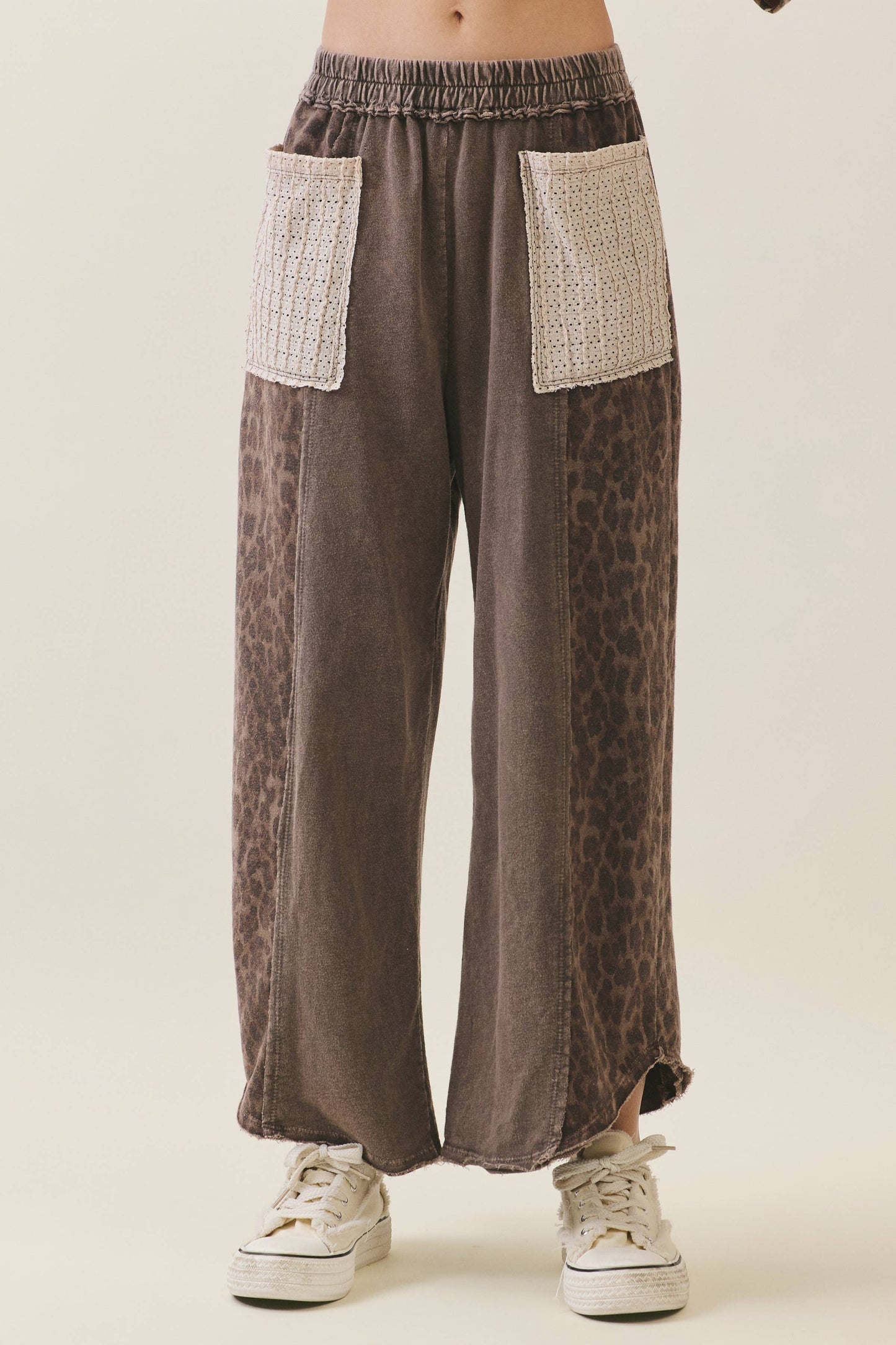 Leopard Cropped Pants