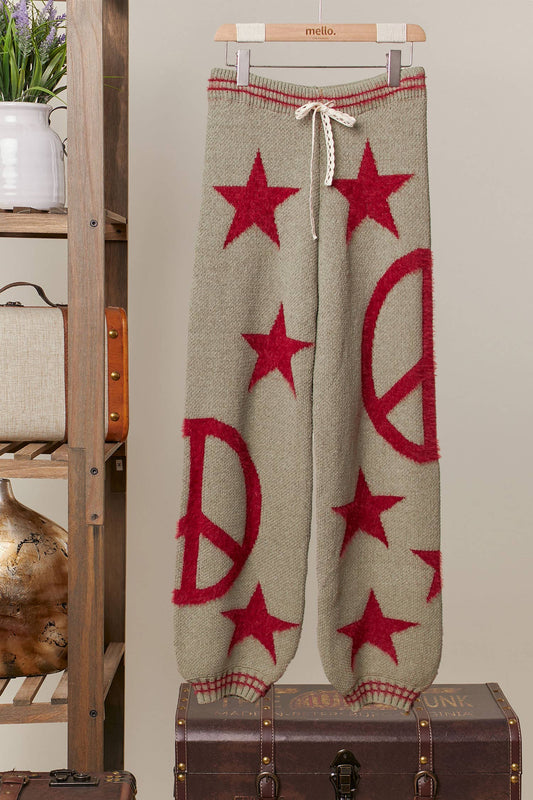Peace & Stars Cozy Pants