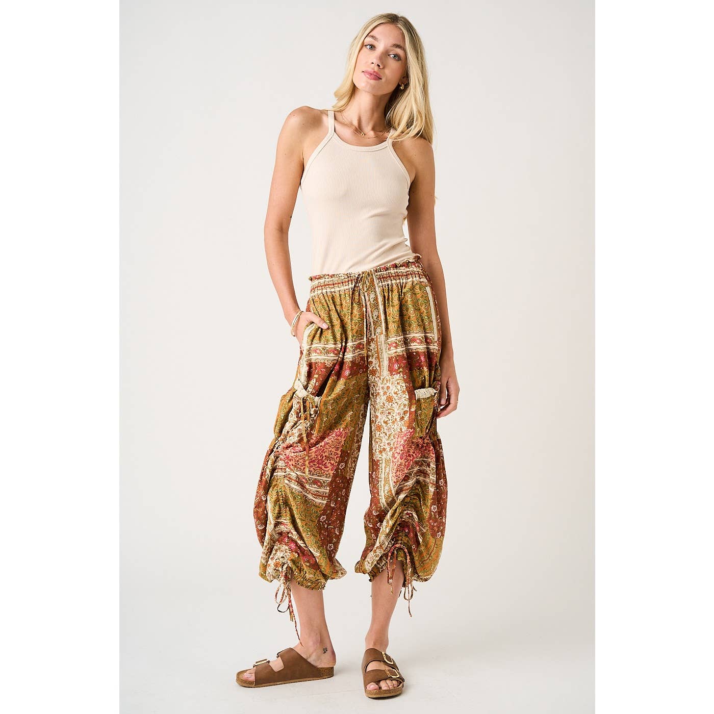 PATCH PRINT PANTS