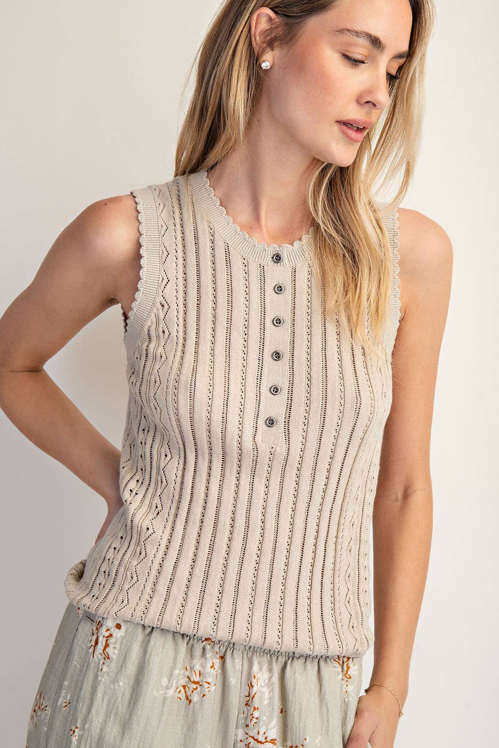 POINTEL SWEATER TANK TOP