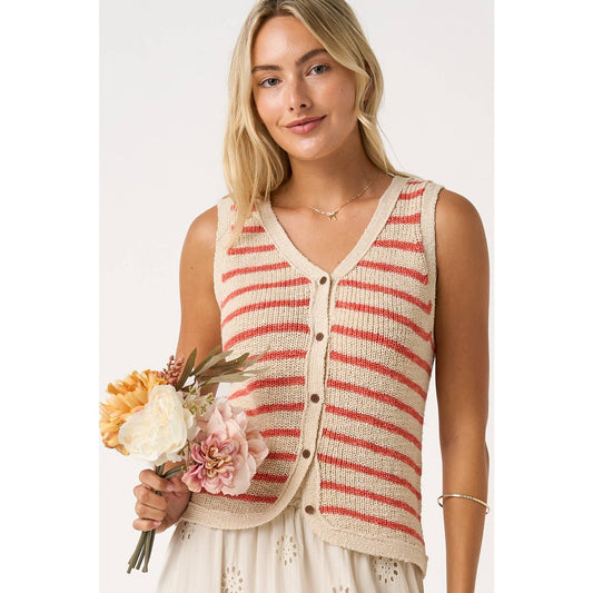 STRIPED SWEATER VEST