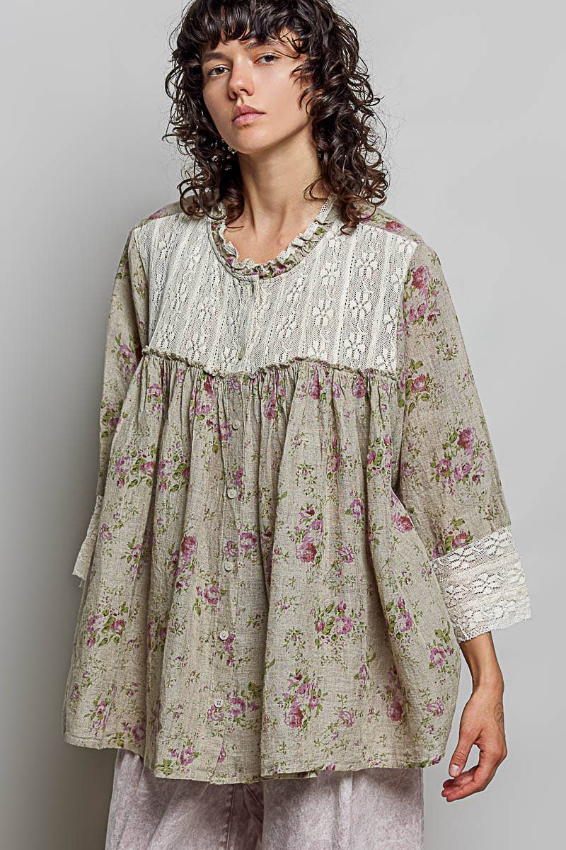 POL: Flowy Lace  Blouse