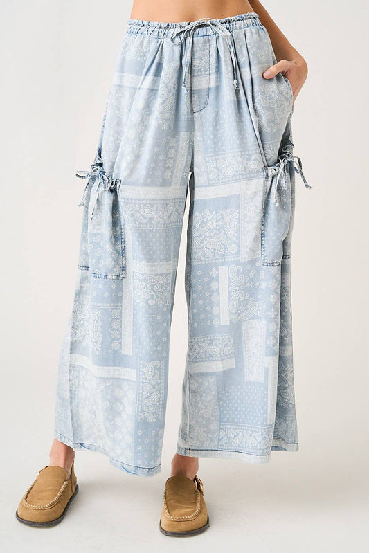 PAISLEY PRINT PANTS