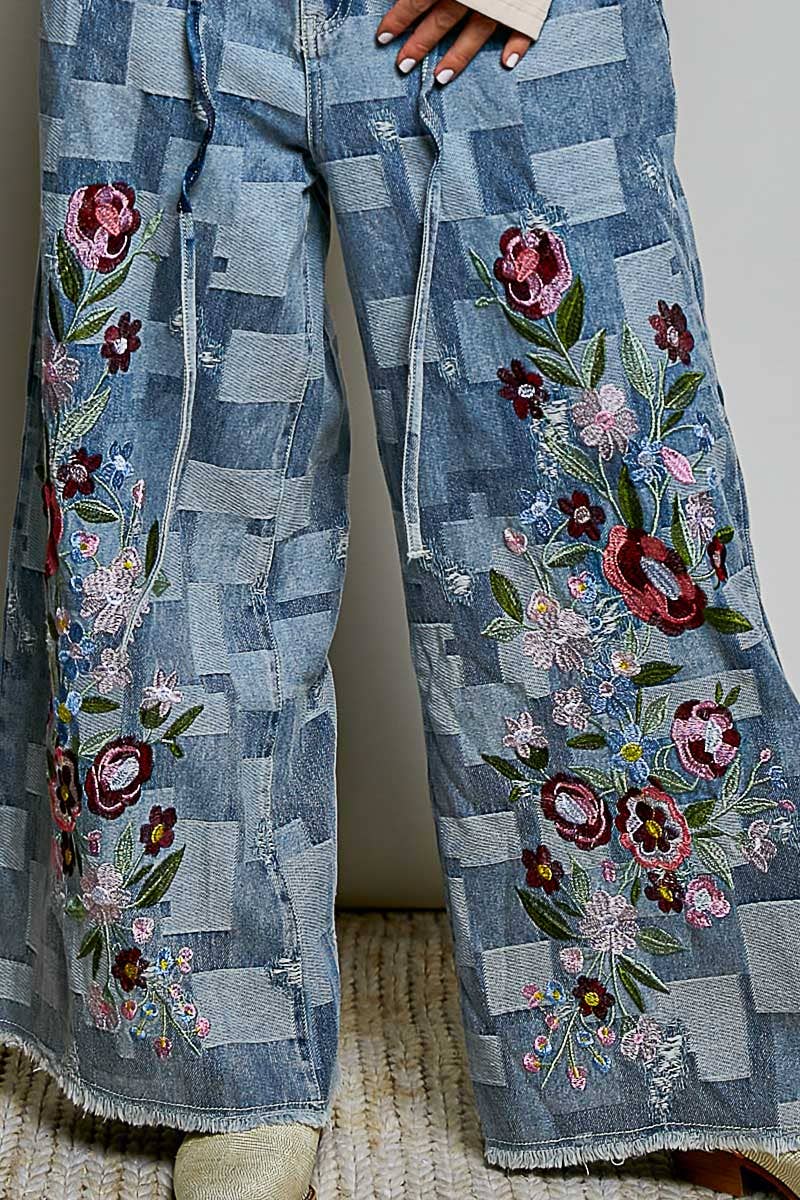 Trompe l'oeil Denim Pants