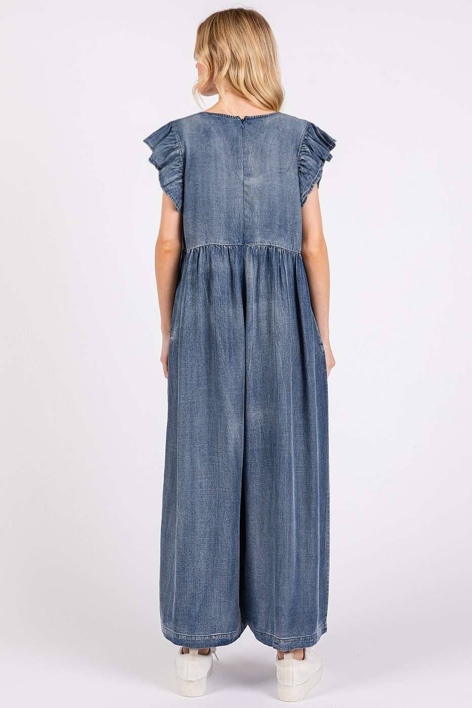 Ruffle Sleeve Jumpsuit