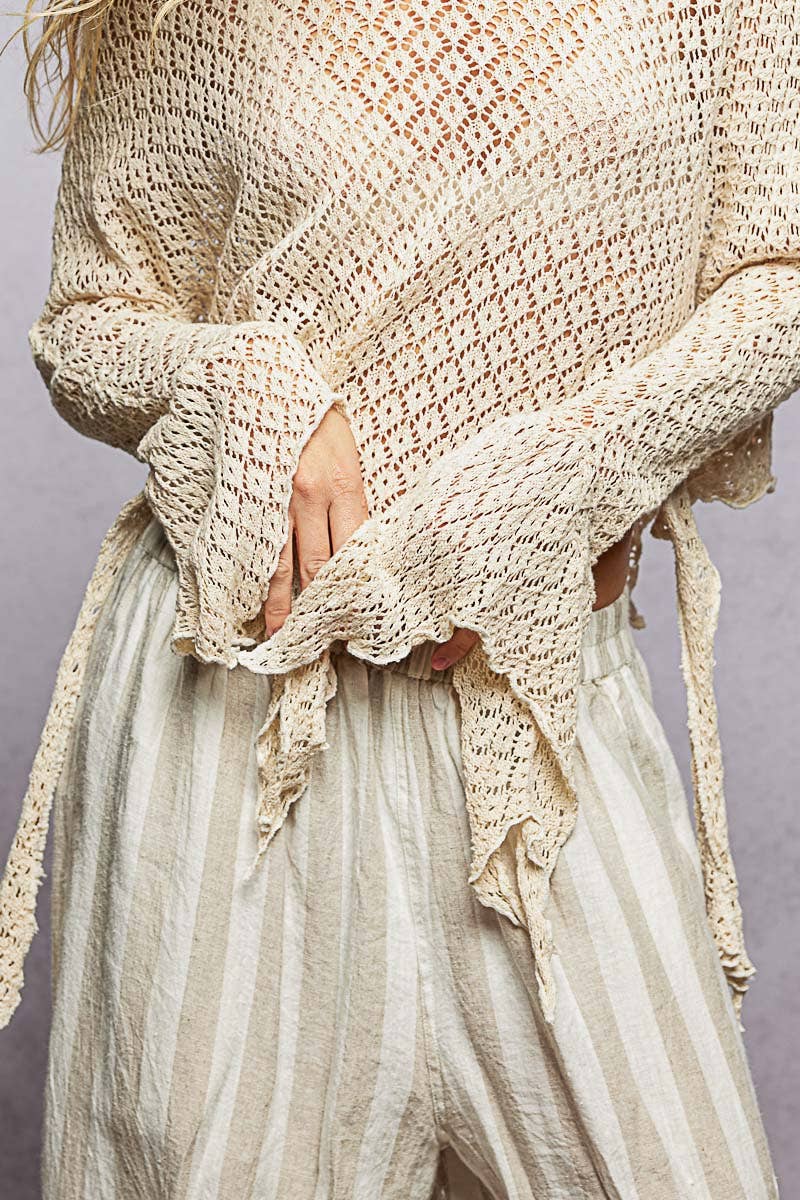 POL: Crochet Weave Sweater