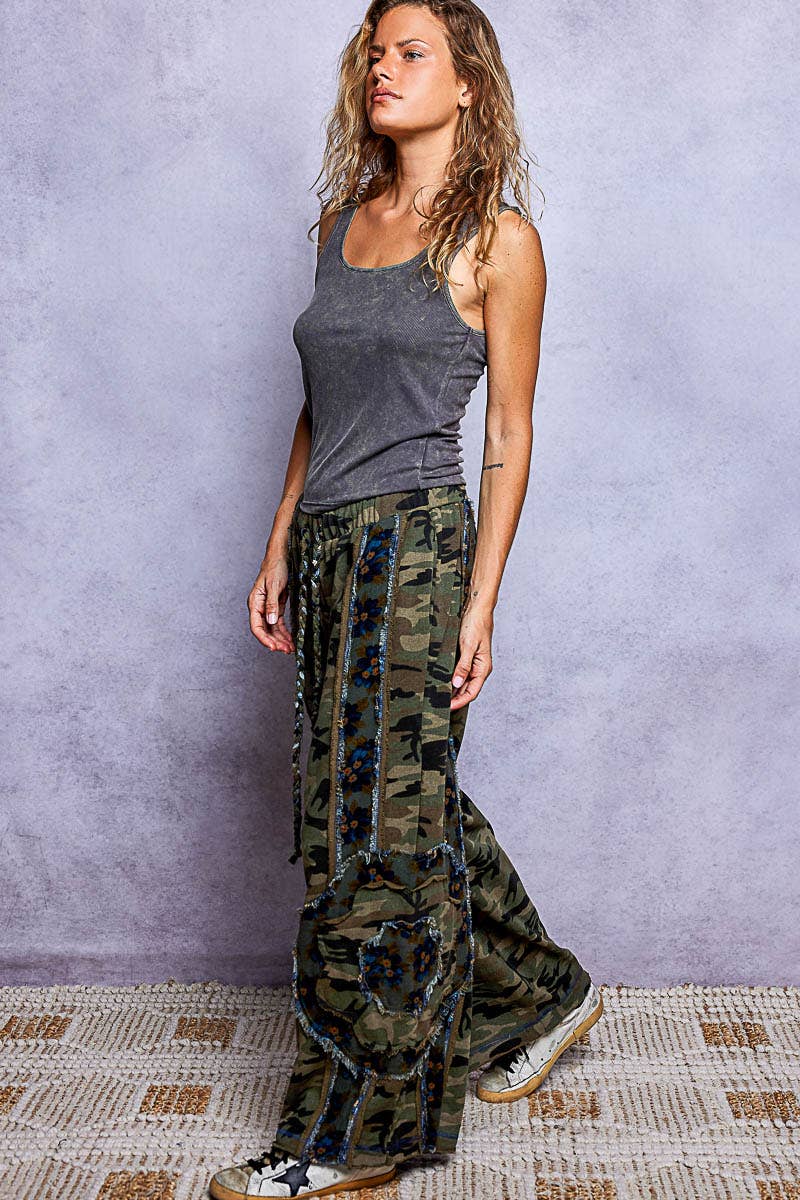 POL: Camo Patch Pants
