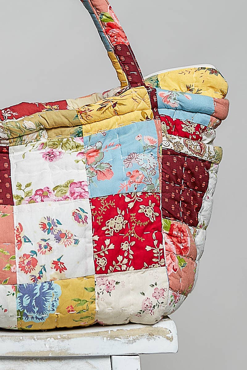Pol: Bloom Quilted  Patchwork Bag