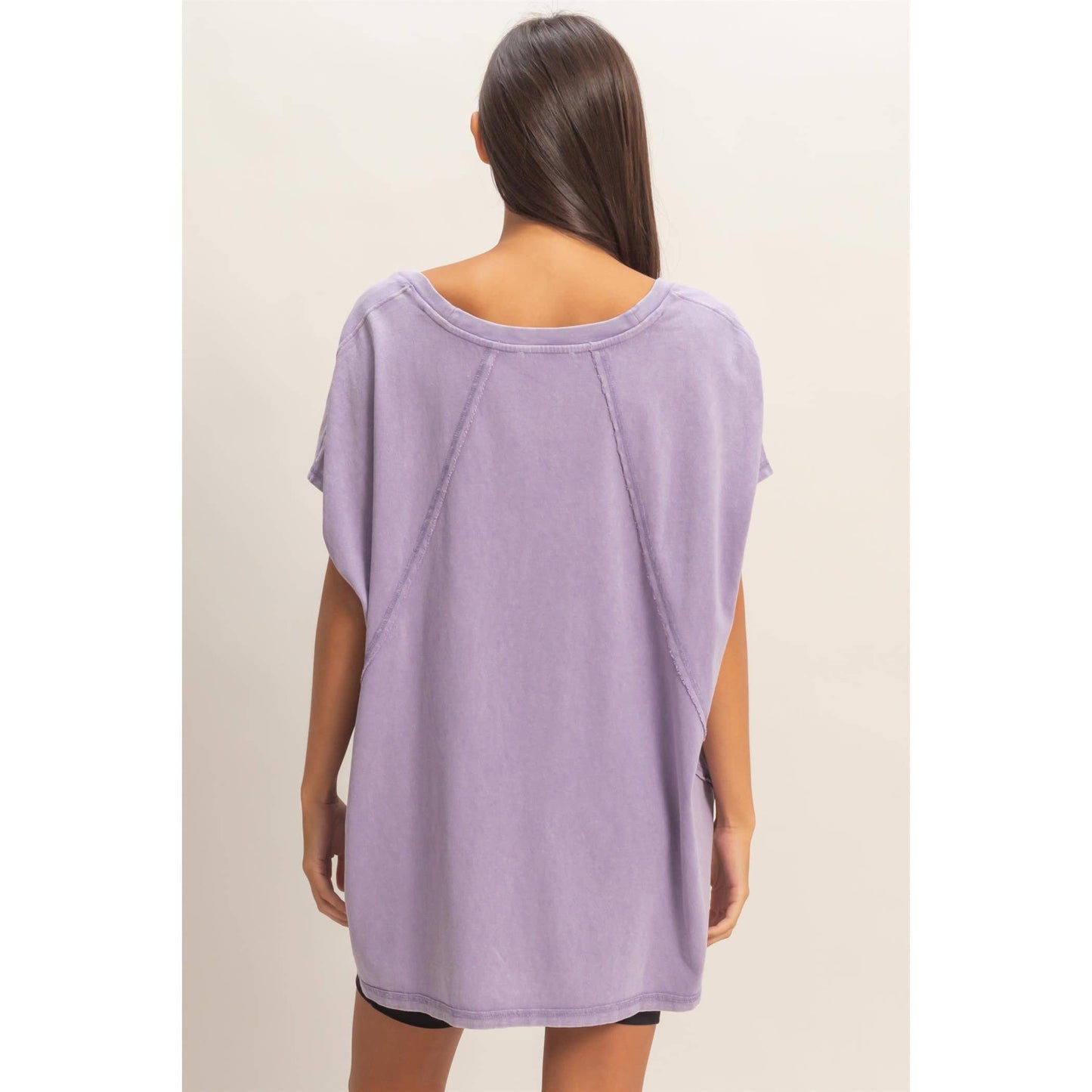 Oversized V-Neck Top