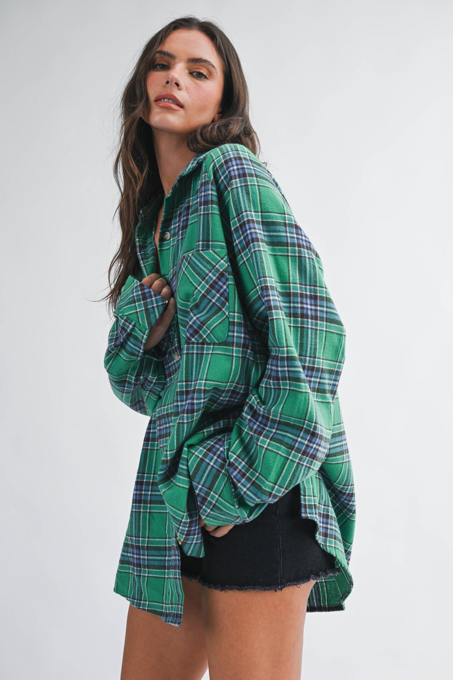 Oversized Flannel  Shirt