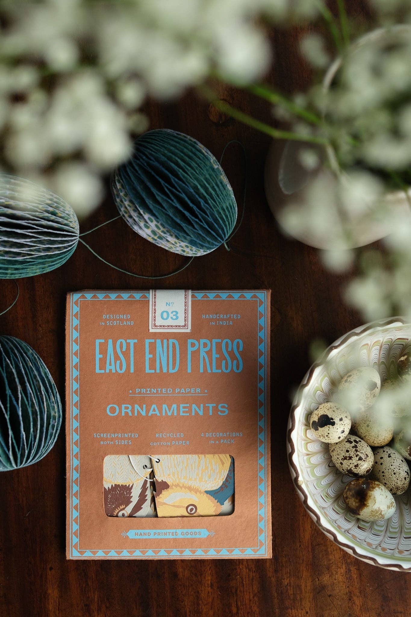 PAPER BIRD ORNAMENTS