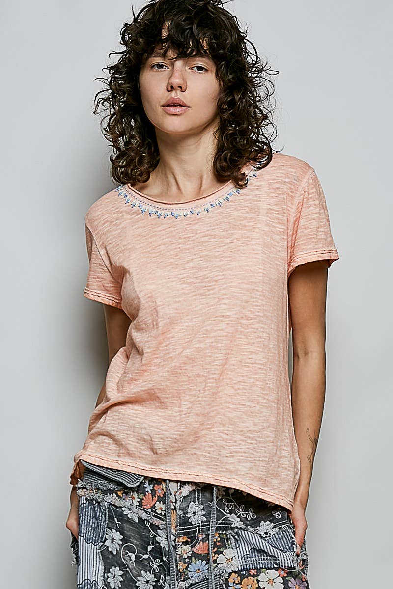 Pol: Hand-Stitched Knit Top
