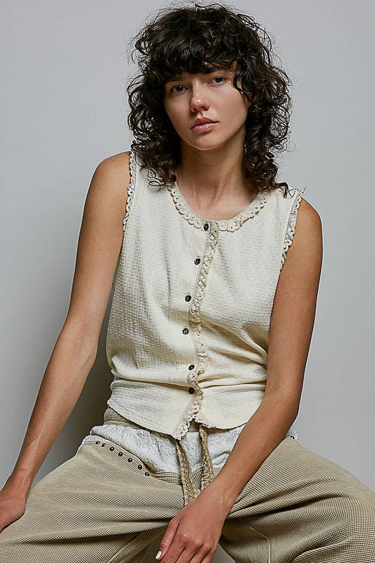 POL: Lace Trim Tank